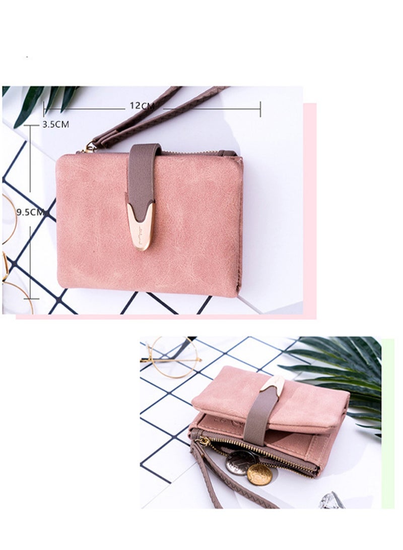 SYOSI Wallets for Women Rfid Small Compact Bifold short Wallet,Ladies Wristlet Zipper Coin Purse - Image 3