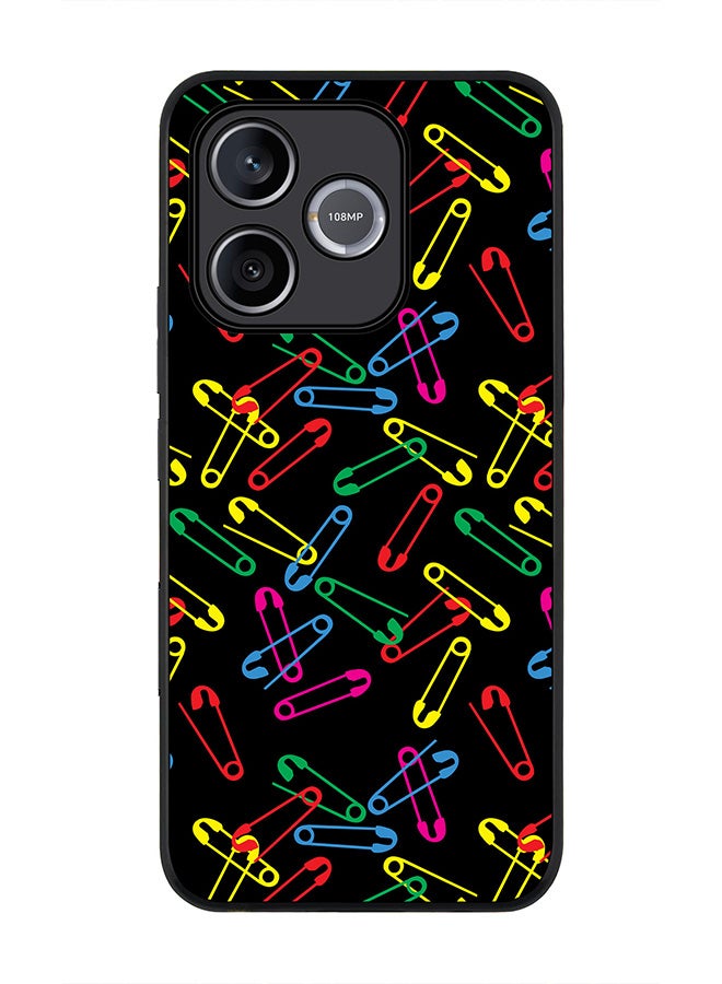 Stylizedd For Honor 600 Lite / 500 Smart / Honor X80i Case,Slim fit Camera Protection, Shockproof Thin Phone cover  - Safety Pins - Image 1