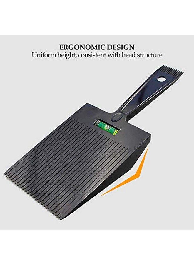 TMISHION Flat Top Comb Dual Ended Flattopper Comb Haircut Comb Haircut Clipper Comb Hair Level Comb Portable Salon Barber Hair Styling Cutting Tool Accessories Hair Pick Comb Flat Haircut Level Top Guide - Image 5