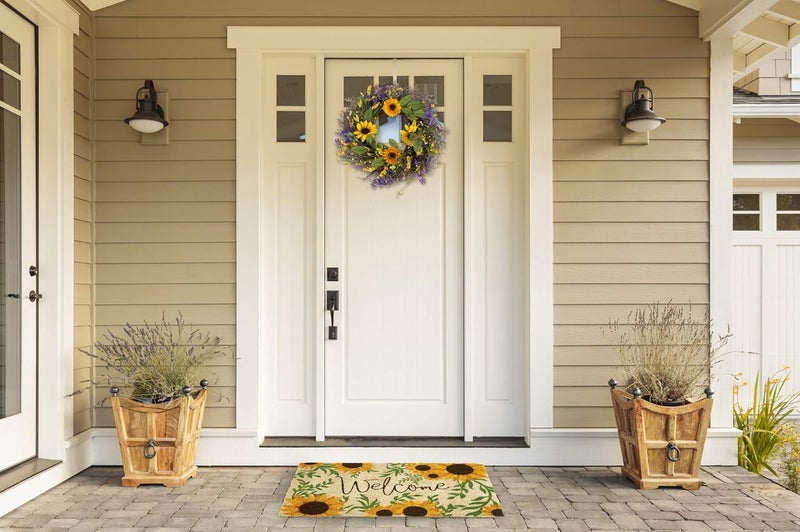 DII Natural Coir Doormat, Welcome Mat, Sunflower Welcome, 18X30" - Image 2