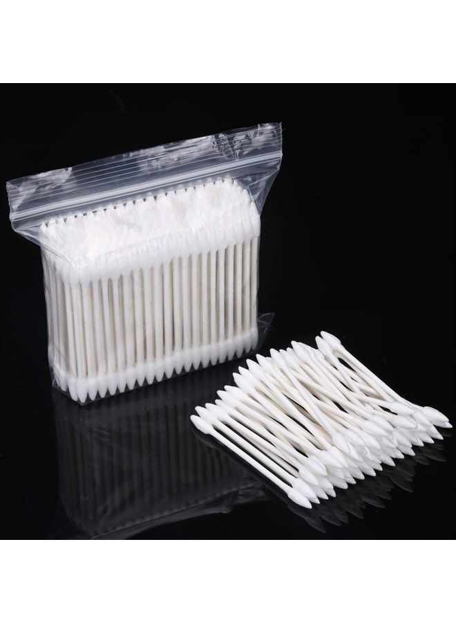 BTYMS 800 Count Double Tipped Cotton Swabs 3 Inch Pointed Tip Ear Swabs with Paper Sticks Cotton Buds Cotton Tipped Applicator - Image 2