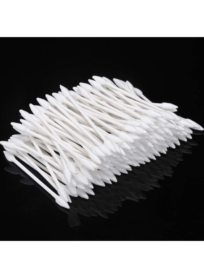 BTYMS 800 Count Double Tipped Cotton Swabs 3 Inch Pointed Tip Ear Swabs with Paper Sticks Cotton Buds Cotton Tipped Applicator - Image 3