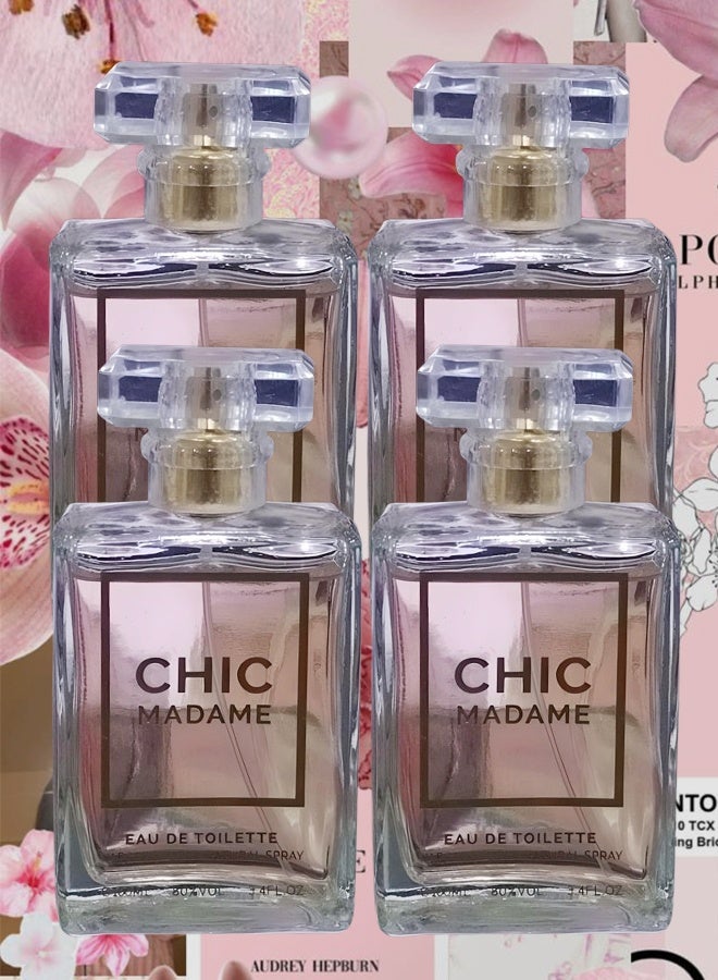 تي أر آي 4 قطع عطر شيك مدام للنساء 100 مل - Image 1