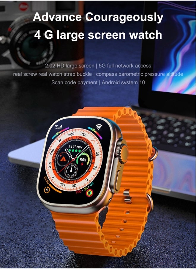 Topleo - 4G SIM Smart Watch 2.2 inch Display Support Google store download application Built In Wifi GPS Bluetooth Fitness Tracker - Image 1