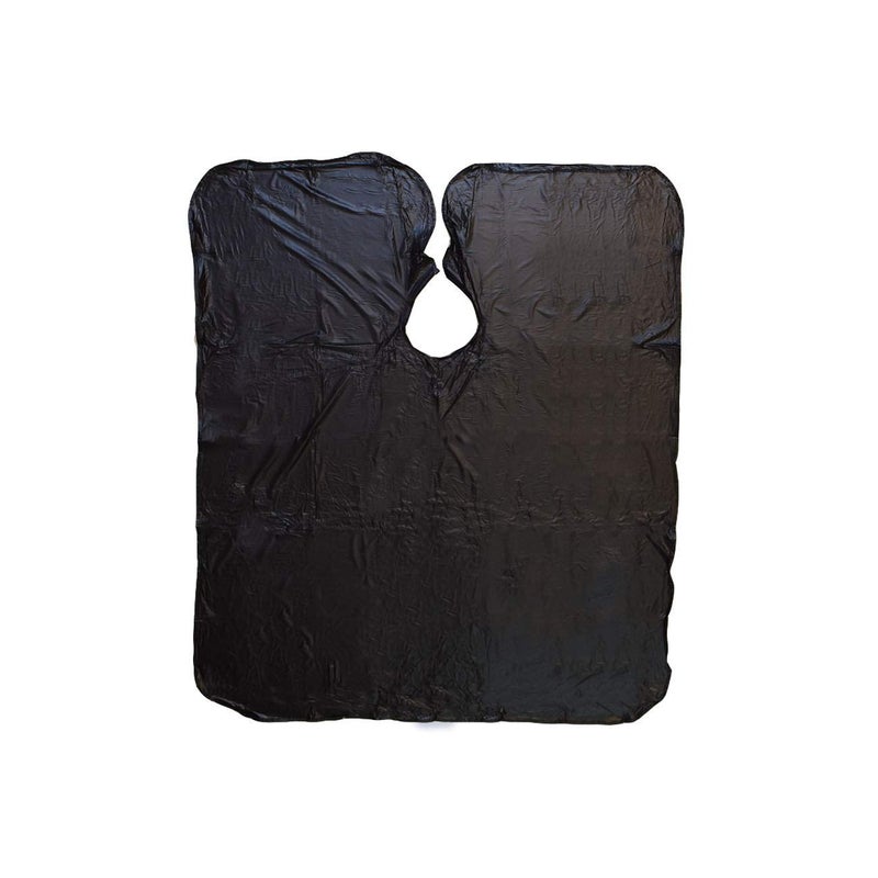 Betty Dain Jumbo Shampoo Cape, 45" W x 54" L, Waterproof and Stain-resistant Vinyl, Soft Nylon Neckband, Touch-and-close Fastener, Machine Washable, Black - Image 2