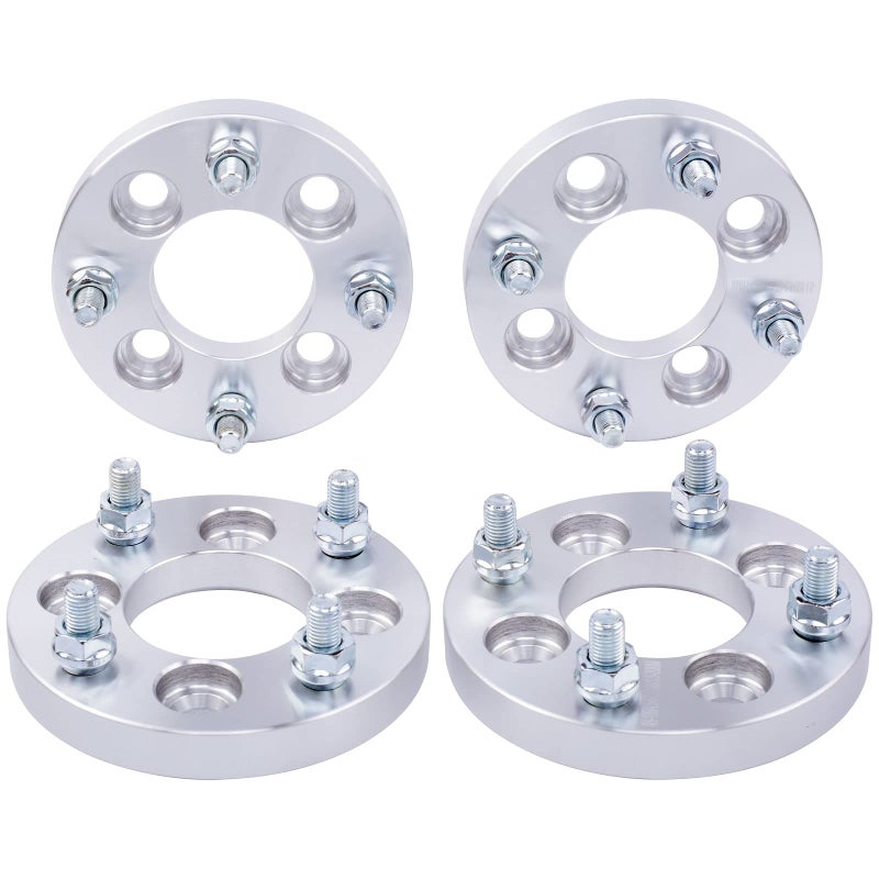 محولات العجلات DCVAMOUS 4PC 4x100 إلى 4x45 بسماكة 20 مم مع مسامير 12x15 متوافقة مع هوندا تويوتا 5 لوج 4x100 إلى 4x114.3 لسيارات أكورد سيفيك CRX كورولا يارس إيكو 4x114.3