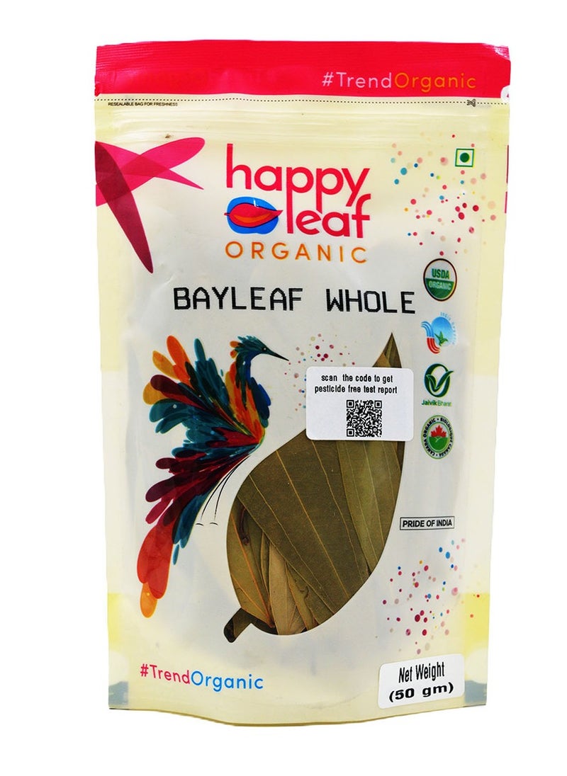 happy leaf organic Organic Bayleaf Whole 50g  - Image 1