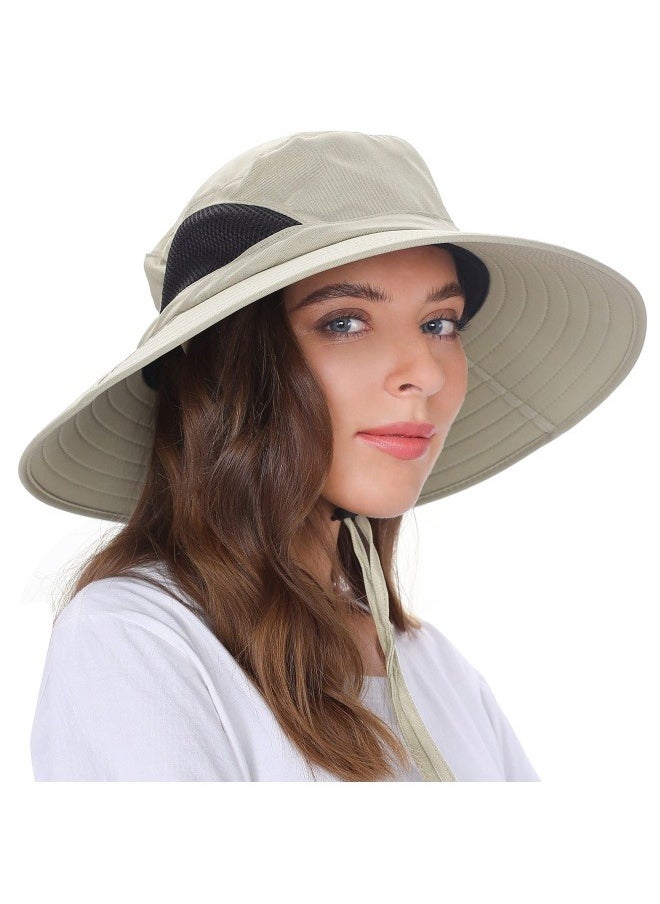 NIBEMINENT Wide Brim Sun Hat, UPF 50+ UV Protection Waterproof Packable Bucket Hat for Men & Women, Fishing Hiking Beach Garden  - Image 1