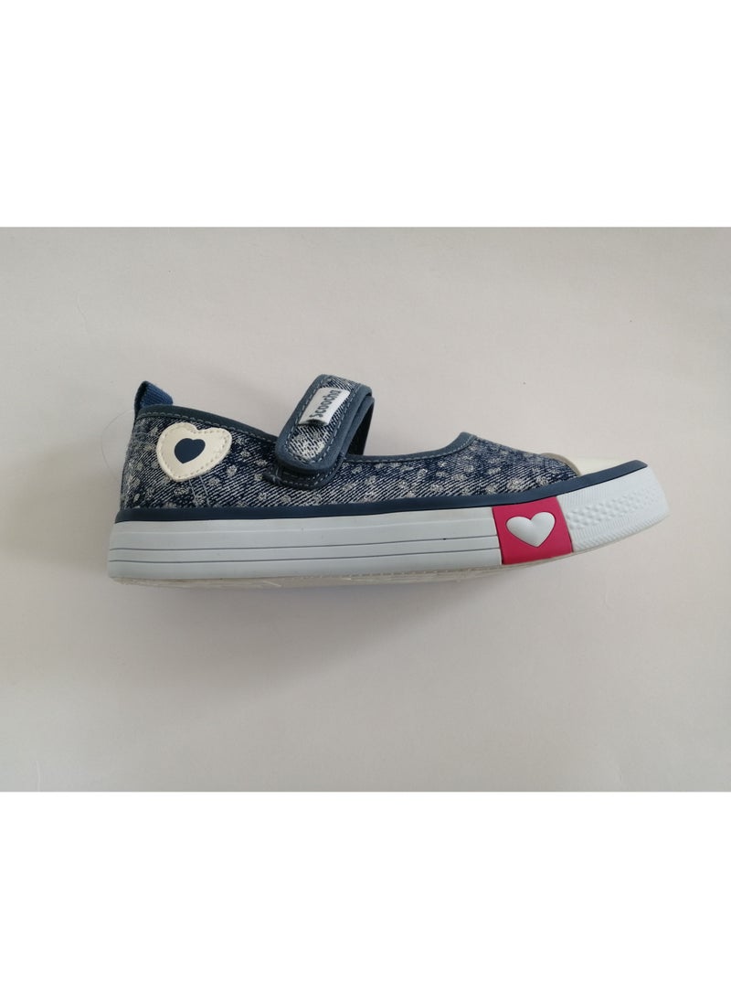 SCOOCHA - Flat Fashion Sneakers Comfort Easy Fitting Kids Shoes for Girl Blue - Image 1
