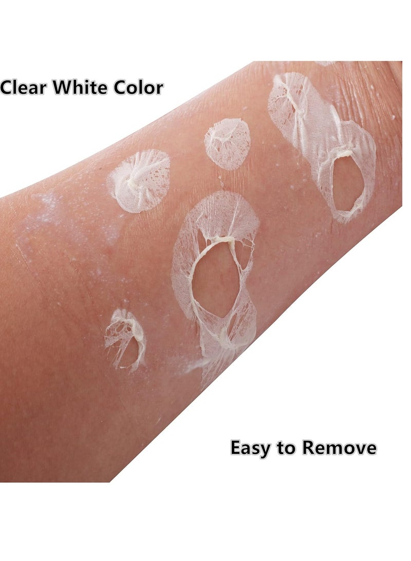 Go Ho Go Ho Liquid Latex SFX Makeup(1 oz),Halloween Monster Zombie Makeup,Quick Drying Multi-Purpose Liquid White Face Paint for Scar Cut Wound Peeling Skin Wrinkles Stipples Burns Blisters,Clear White  - Image 2