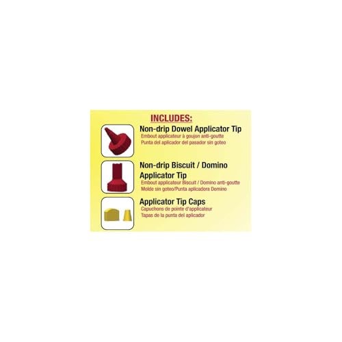 Milescraft 5222 Glue Mate 150-5oz. (150ml) Precision Wood Glue Bottle - Anti-Drip - Dowel and Biscuit Tips Included - Easy Flow Multi-Chamber Design - Ideal for Woodworking - Image 5