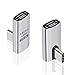 Duttek USB C 90 Degree Adapter 240W (2 Pank), 90 Degree USB C Adapter Male to Female Adapter with 40Gbps Data Transfer - Image 2
