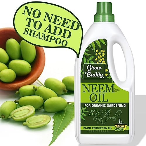 GROWBUDDY Neem Oil Cold Pressed water soluble for Plant and Organic Farming Helpful for Plant Growth 1 L, pack of 1 - Image 2