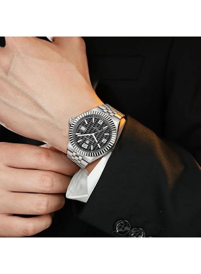 Sapphero Analog Quartz Watch for Men, Stainless Steel Bracelet, Water Resistant up to 50 Meters. A Watch for Business, Work, Sport, and Leisure. - Image 2