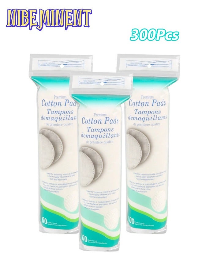 NIBEMINENT Pure Cotton Make Up Pads 300 pcs - Image 1