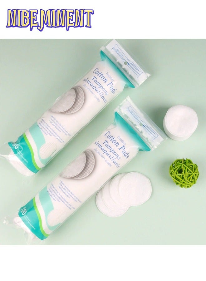 NIBEMINENT Pure Cotton Make Up Pads 300 pcs - Image 4