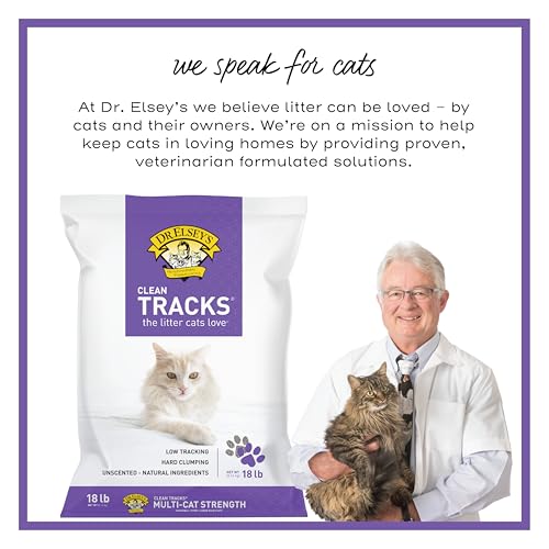Dr. Elsey's Clean Tracks Clumping Clay Cat Litter 18 lb. Bag - Image 5
