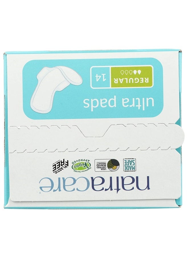 NATRACARE Natracare Slim Fitting Ultra Pads with Wings, Regular, Made with Certified Organic Cotton, Ecologically Certified Cellulose Pulp and Plant Starch (12 Pack, 168 Pads Total)  - Image 5