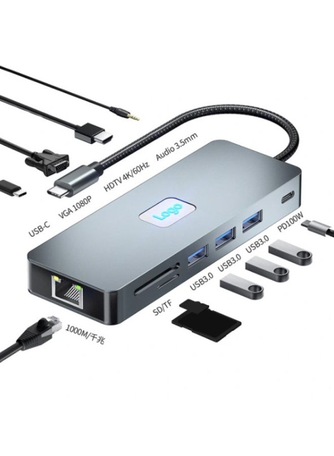 Haing Type-c To Multifunctional Adapter 11 in 1 - Image 2