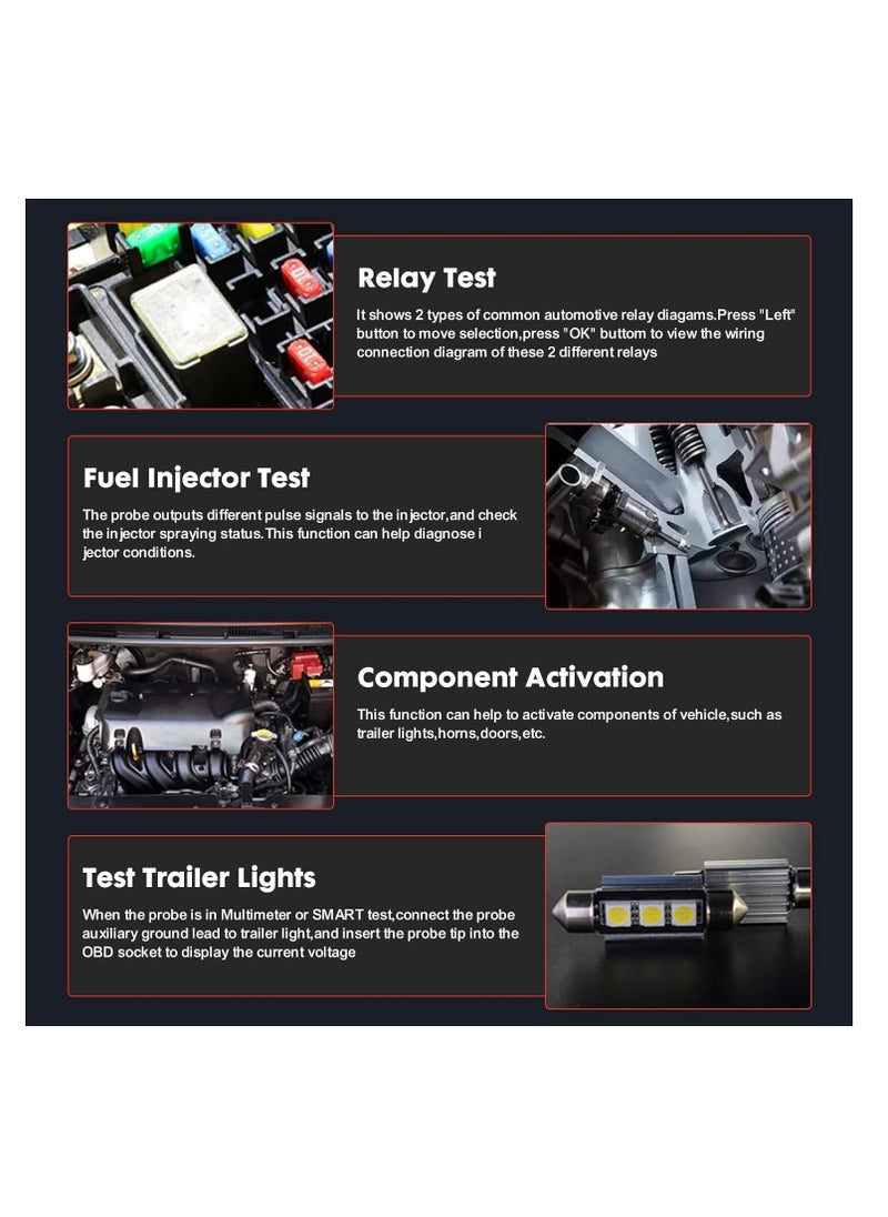 SYOSI - P200 Power Circuit Probe Kit - Advanced Automotive Electrical System Multimeter, Oscilloscope, Fuel Injector Activator - AC/DC Voltage Tester, Short Finder - 9~30V - Image 1
