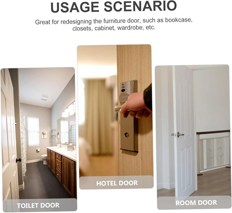 4 قطع من مفصلات الباب الزنبركية الأوتوماتيكية من الفولاذ المقاوم للصدأ مقاس 10x2.7 سم للخزائن والخزانات - Image 4