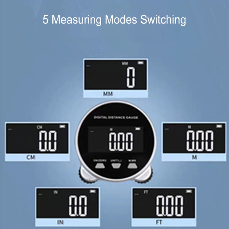 Digital Distance Gauge Rechargeable LCD Screen Electronic Long Distance Rolling Measuring Tool - Image 4