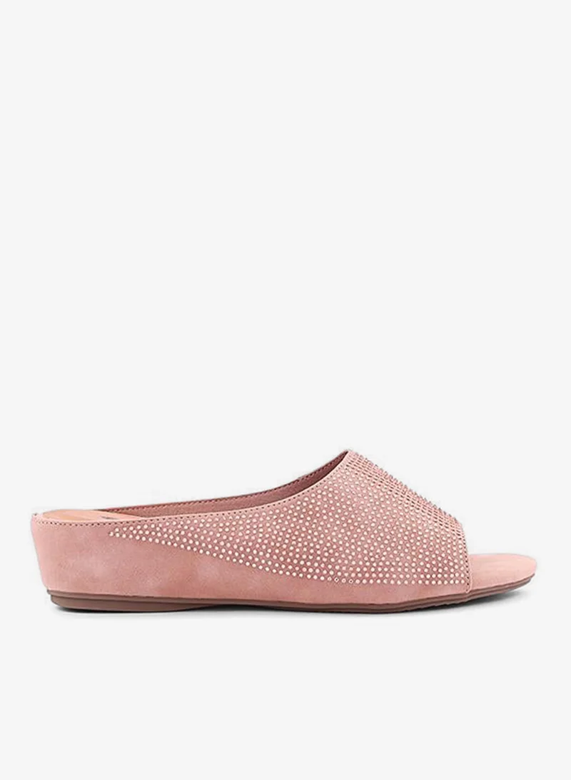 كابلي أحذية نسائية مسطحة مثقوبة