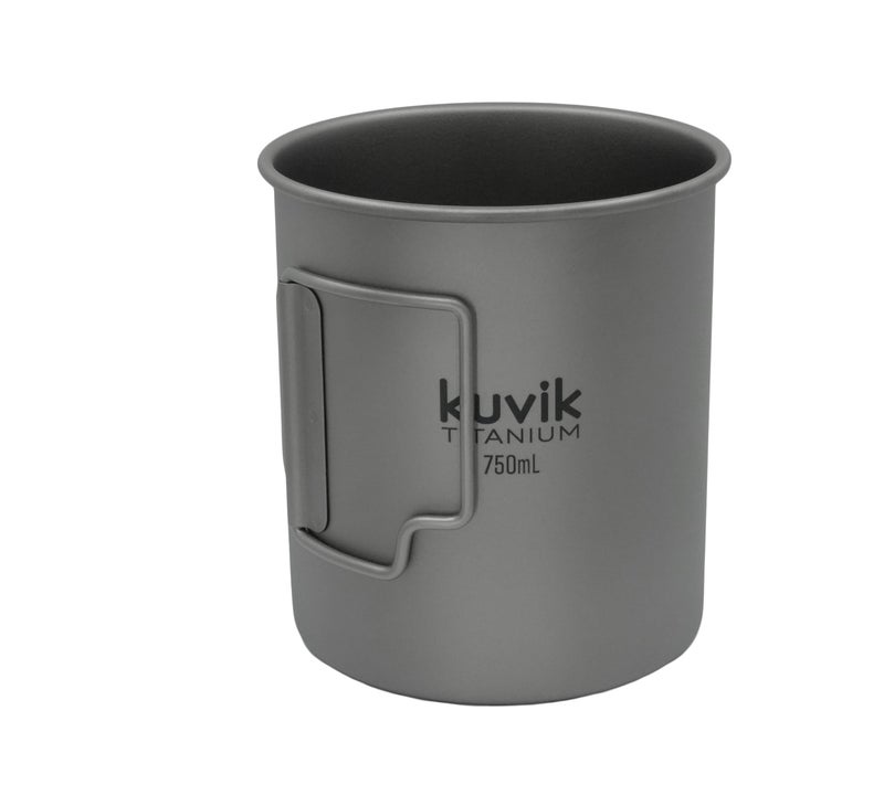 Kuvik Titanium Pot with Lid 750ml (25.4 oz) - Ultralight and Compact Pot for Backpacking, Camping, and Survival - Image 5