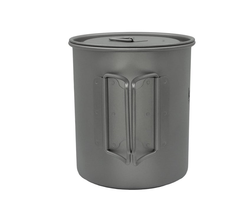 Kuvik Titanium Pot with Lid 750ml (25.4 oz) - Ultralight and Compact Pot for Backpacking, Camping, and Survival - Image 3
