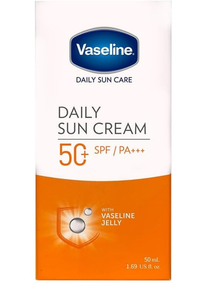 Vaseline Daily Sun Cream SPF 50 Lightweight Sunscreen with Vaseline Jelly – 50 ml - Image 2