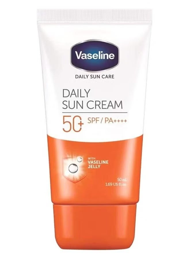Vaseline Daily Sun Cream SPF 50 Lightweight Sunscreen with Vaseline Jelly – 50 ml - Image 1