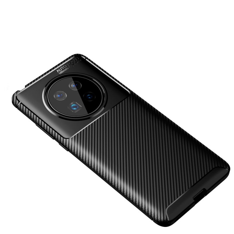 HuHa Protective Cover For Huawei Mate 40 Carbon Fiber Texture Shockproof TPU Case(Black) - Image 2