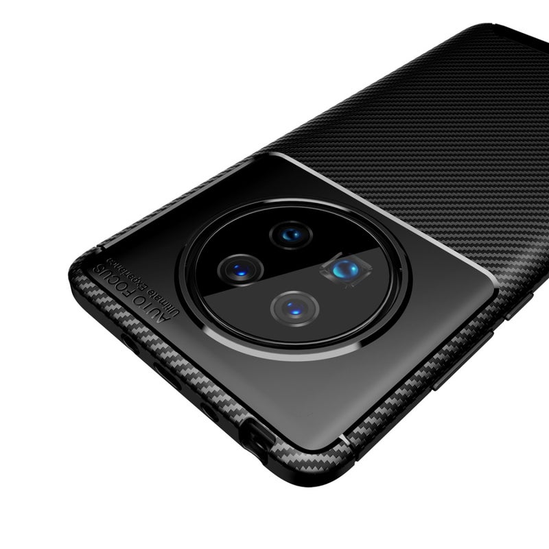 HuHa Protective Cover For Huawei Mate 40 Carbon Fiber Texture Shockproof TPU Case(Black) - Image 3