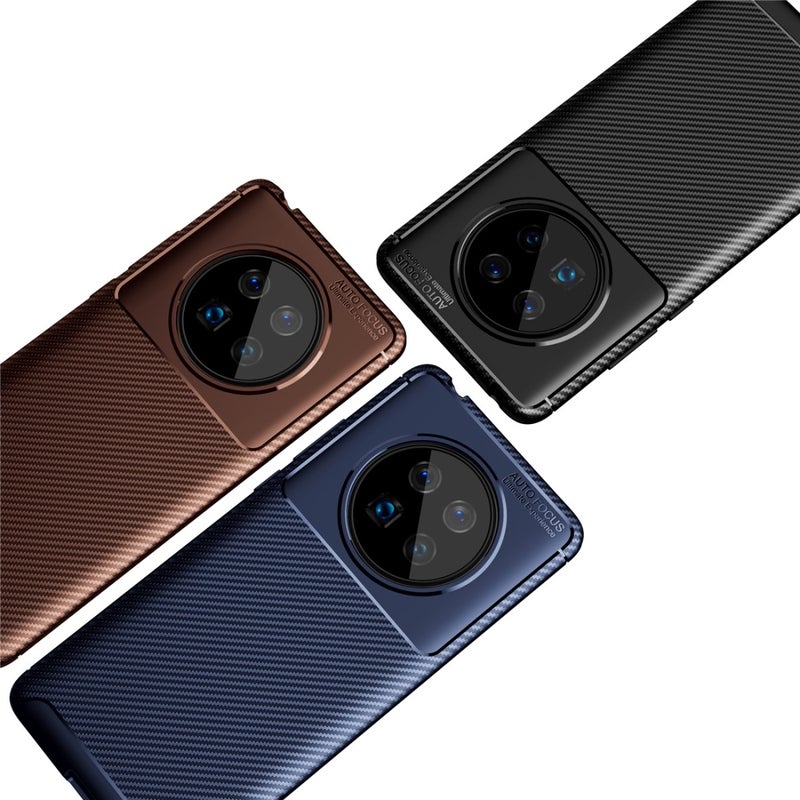 HuHa Protective Cover For Huawei Mate 40 Carbon Fiber Texture Shockproof TPU Case(Black) - Image 5
