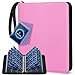 Mlikero Trading Card Binder 9 Pocket Card Binder with Card Display Design 720 Double Sided Pocket Collection Binder Card Albums for MTG TCG and Sports CardsPink - Image 3