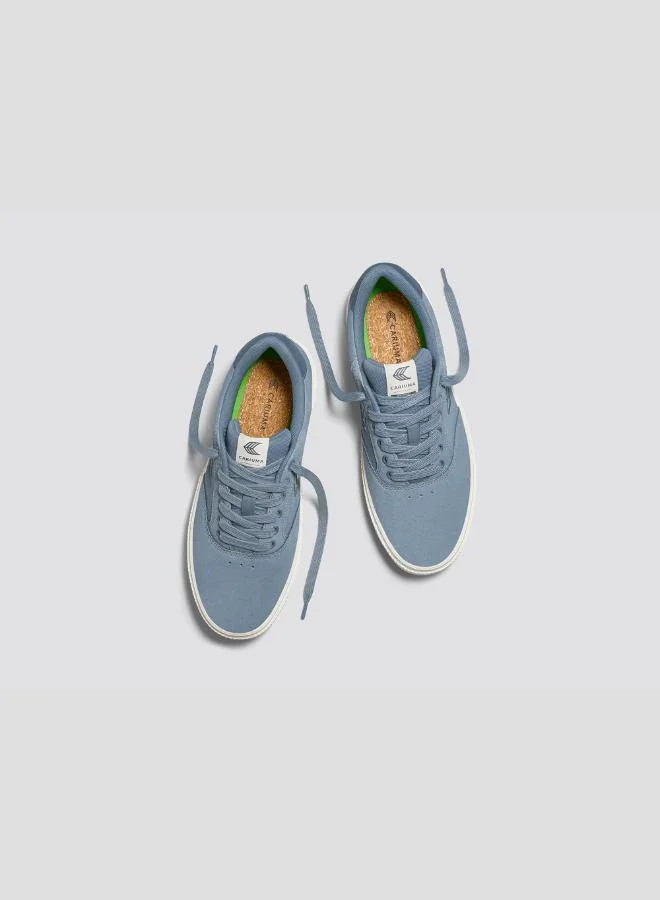 Cariuma NAIOCA Mirage Blue Suede Orion Blue Logo