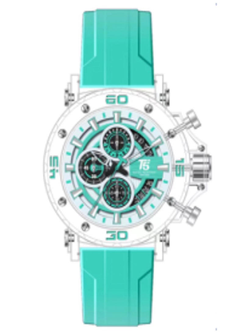 T5 Men's Chronograph Silicone strap Transparent Watch - pzsku/Z9E48492E880E1AD61BC1Z/45/_/1697302903/0cc7d0fc-bf94-4589-8c21-b52553daa60a