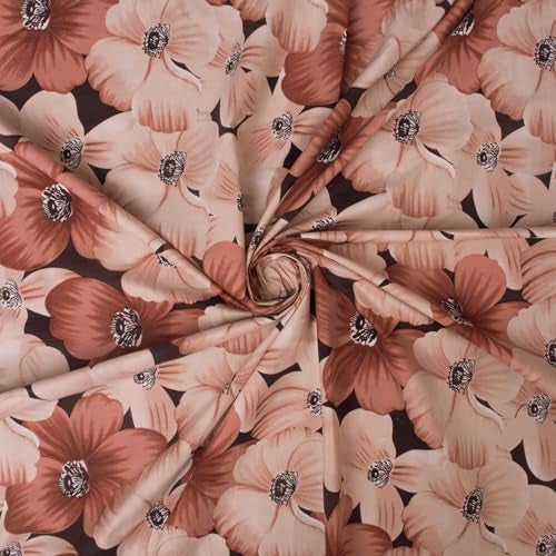 Wings Star Elastic Fitted Bedsheet | Cotton Bedsheet King Size Bed with 2 Pillow Covers 78X72- Fitted Sheet | Cotton Mattress Protector Bedsheet | Bedsheet for Double Bed - Brown Rosemellow - Image 4