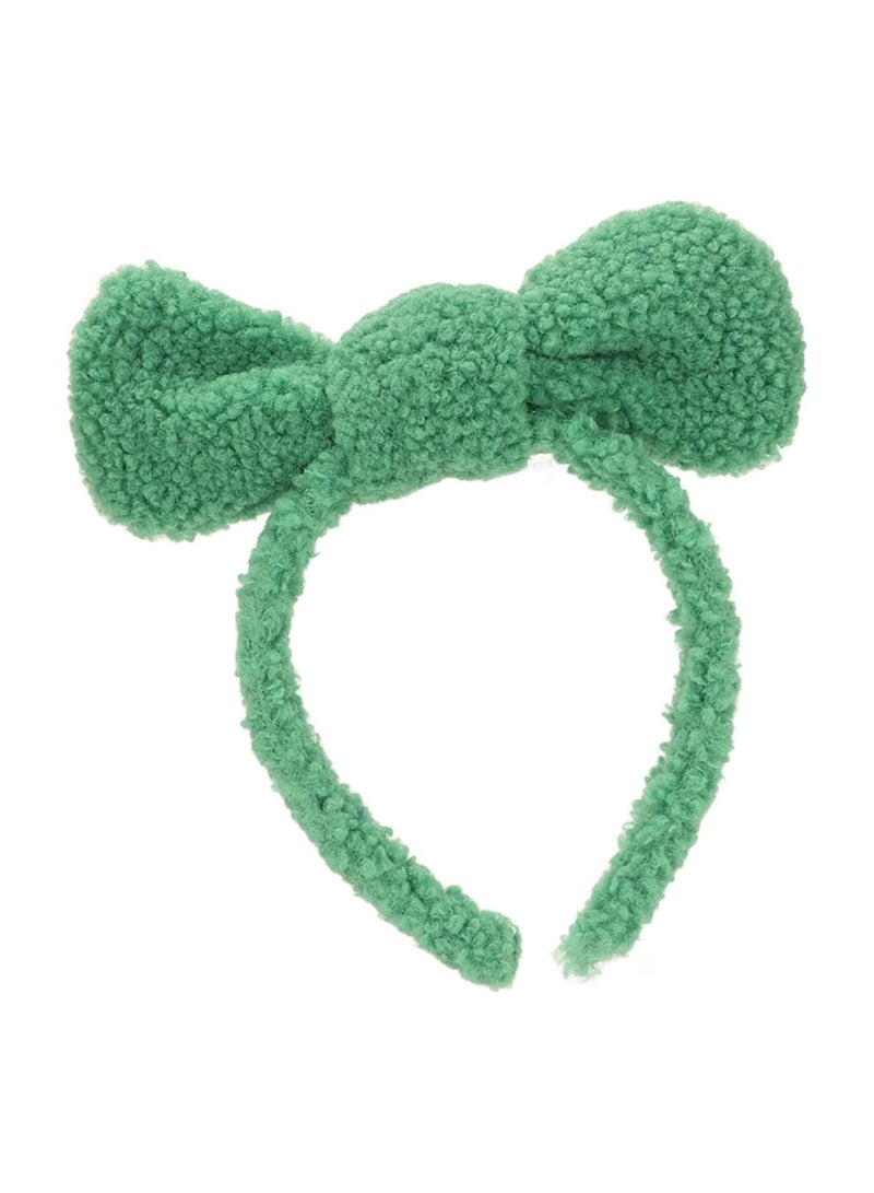 GGOOT Face Wash Headband, Microfiber Green Comfortable Quick Dry Cute Women Spa Headband Soft for Shower for Makeup - Image 2
