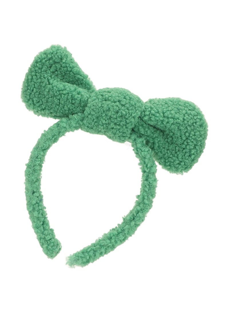 GGOOT Face Wash Headband, Microfiber Green Comfortable Quick Dry Cute Women Spa Headband Soft for Shower for Makeup - Image 4