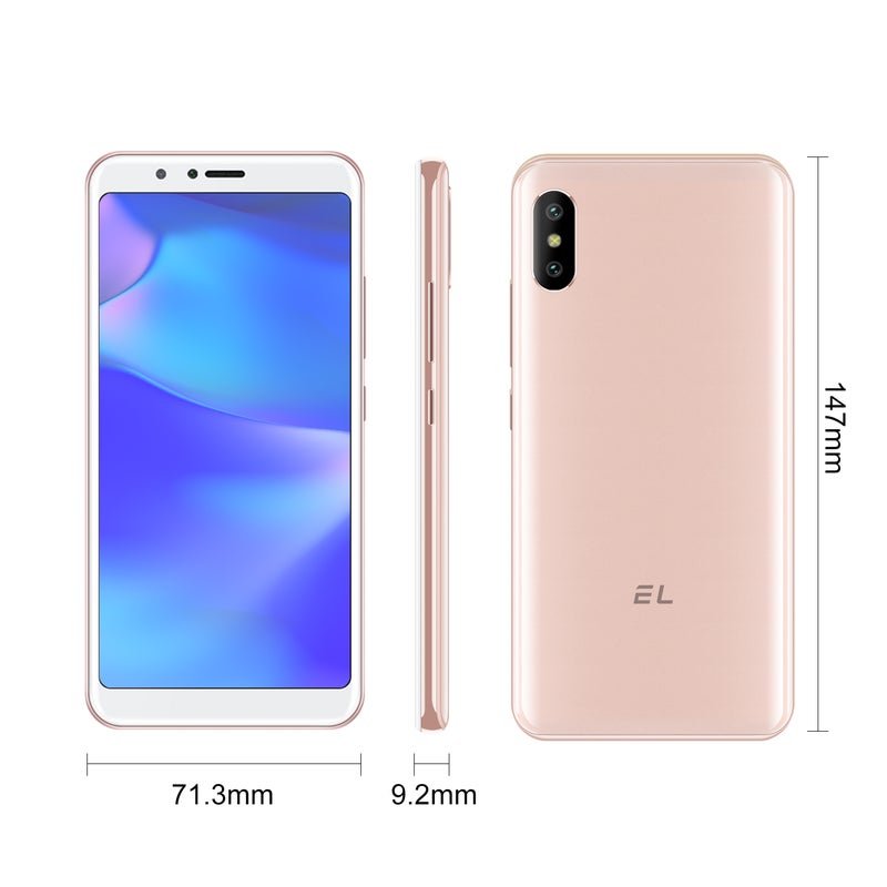 Generic (Unbranded) EL-6C Quad-Core 1.3GHz Android OS v9.0 2500mAh Battery Bluetooth v4.0 Cell Phone Rose gold - Image 3