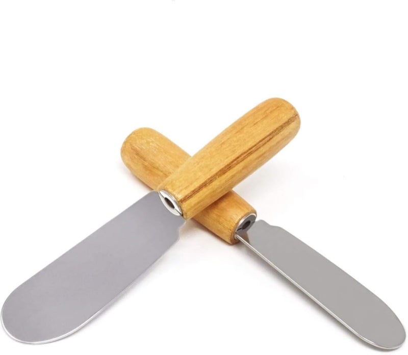 Piece Stainless Steel Butter and Cheese Knife Set with Ergonomic Handles for Smooth and Even Spreading Perfect for Everyday Use and Modern Kitchens