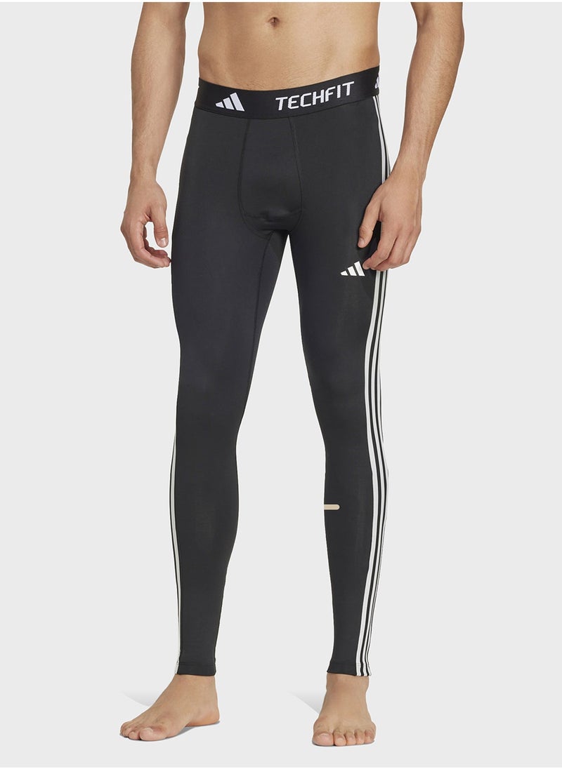 Adidas - Techfit Compression 3 Stripe Tights - Image 1