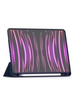 Terra iPad Terra Cover for Apple iPad 5/4/10.9 Air with Smart Pen Holder Slim Smart Cover with Fabric Stand Blue  - Image 2