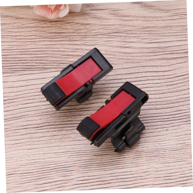 4 قطع مشغل ألعاب المحمول محفزات أزرار نار عالية الحساسية لألعاب الهاتف الذكي أسود وأحمر - Image 4