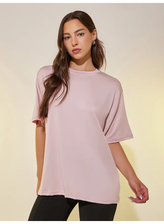 Take Two Take Two Back Graphic Print Round Neck Regular Fit T-Shirt