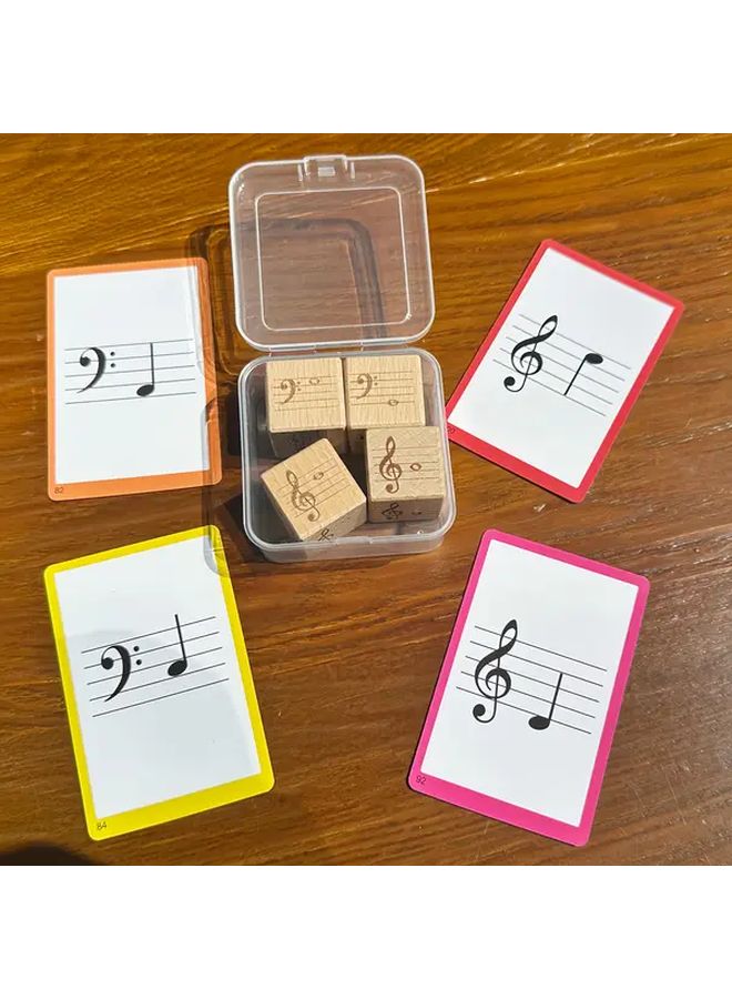 Wooden Note Dice Set For Music Learning Educational Game Teaching Tool - Image 4