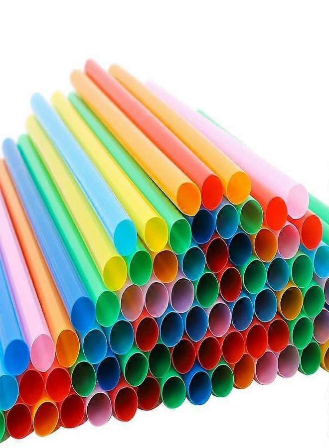 10.3-inch multi-colored extended and widened thick straw (for smoothies) colored 300PCS - Image 1
