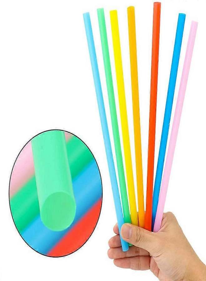 10.3-inch multi-colored extended and widened thick straw (for smoothies) colored 300PCS - Image 2