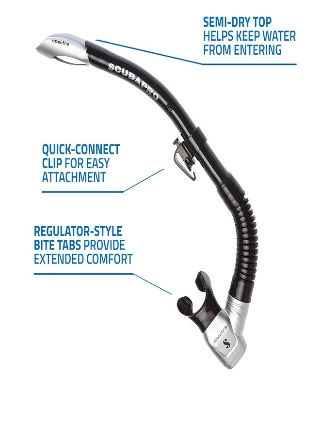 Scubapro Spectra Snorkel Black/Silver - Image 5